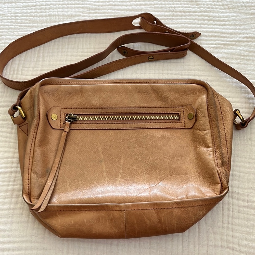Tan Leather Madewell Crossbody Bag